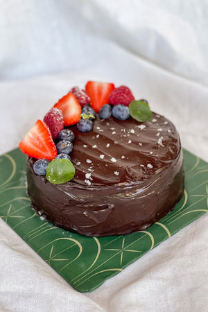 
                  
                    Load image into Gallery viewer, Chocolate Olive Oil Cake - Same Day Sweet The Daily Knead Fresh Berries 
                  
                