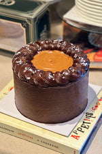 Whipped Chocolate Caramel Cake - MKT Sweet The Daily Knead 