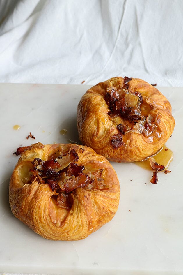 
                  
                    Load image into Gallery viewer, Savory Croissants - MKT PopUp The Daily Knead Bacon and Brie with Hot Honey (by the piece) 
                  
                