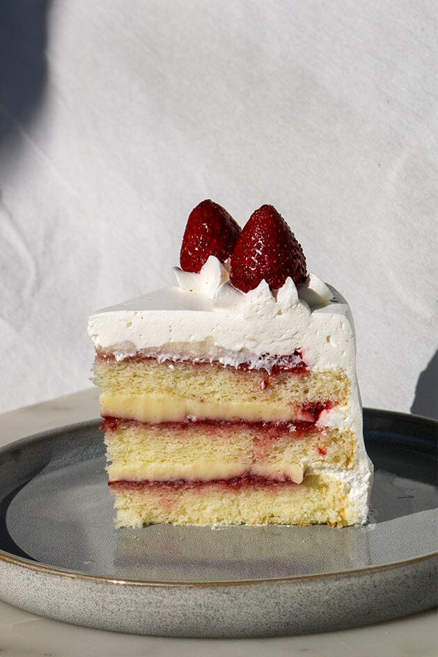 Vanilla Strawberry Cake Cake The Daily Knead 