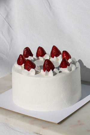 
                  
                    Load image into Gallery viewer, Vanilla Strawberry Cake Cake The Daily Knead 
                  
                