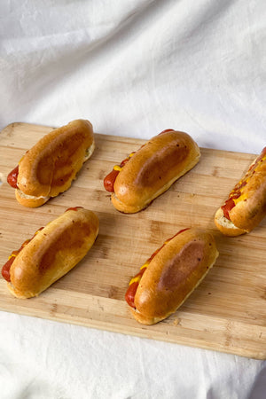 
                  
                    Load image into Gallery viewer, Brioche Hotdog Buns Bread The Daily Knead 
                  
                