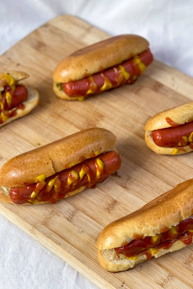 
                  
                    Load image into Gallery viewer, Brioche Hotdog Buns Bread The Daily Knead 
                  
                