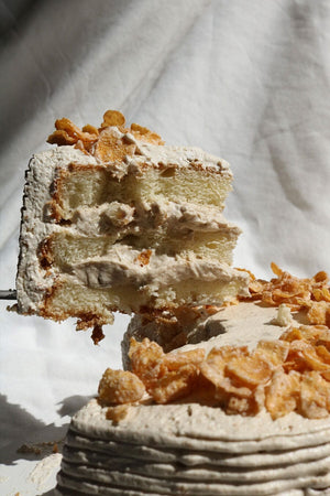 
                  
                    Load image into Gallery viewer, Cereal Milk Cortado Cake - MKT Sweet The Daily Knead 
                  
                