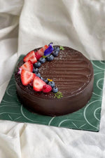 Chocolate Olive Oil Cake - Food Lab PopUp The Daily Knead Grand Fresh Berries 