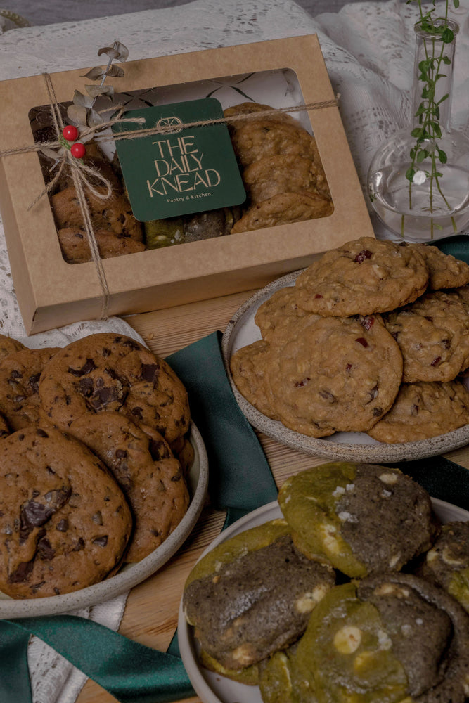 
                  
                    Load image into Gallery viewer, Cookie Box Sampler Christmas Set The Daily Knead Bakery 
                  
                