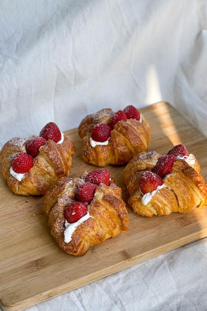 
                  
                    Load image into Gallery viewer, Flavored Croissants Sweet The Daily Knead Sparkling Strawberry 
                  
                
