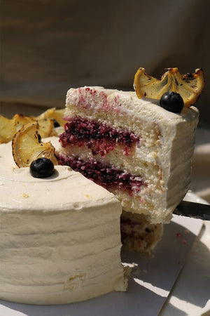 
                  
                    Load image into Gallery viewer, Lemon Blueberry Cake - MKT Sweet The Daily Knead 
                  
                