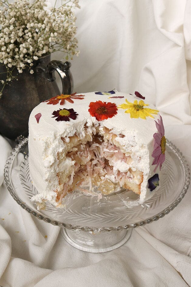 Pressed Flower Cake - MKT Sweet The Daily Knead Buko Pandan - Midi 