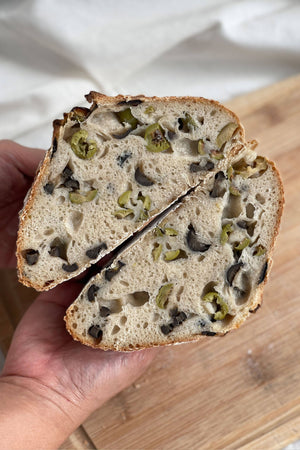 
                  
                    Load image into Gallery viewer, Sourdough Olive Bread Bread The Daily Knead 
                  
                