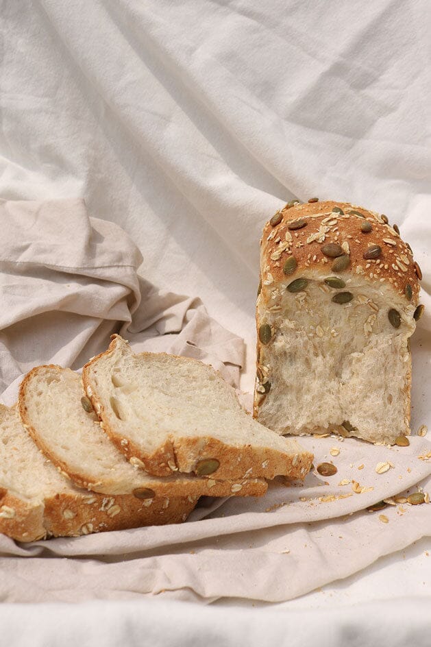 
                  
                    Load image into Gallery viewer, Sourdough Seeded Loaf Bread The Daily Knead 
                  
                