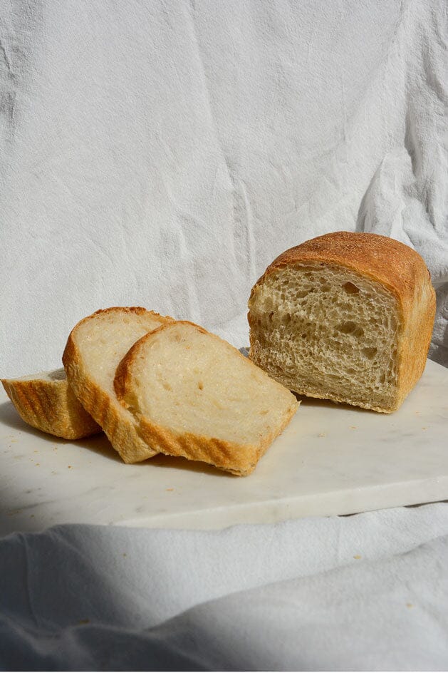 White Sandwich Loaf Bread The Daily Knead 